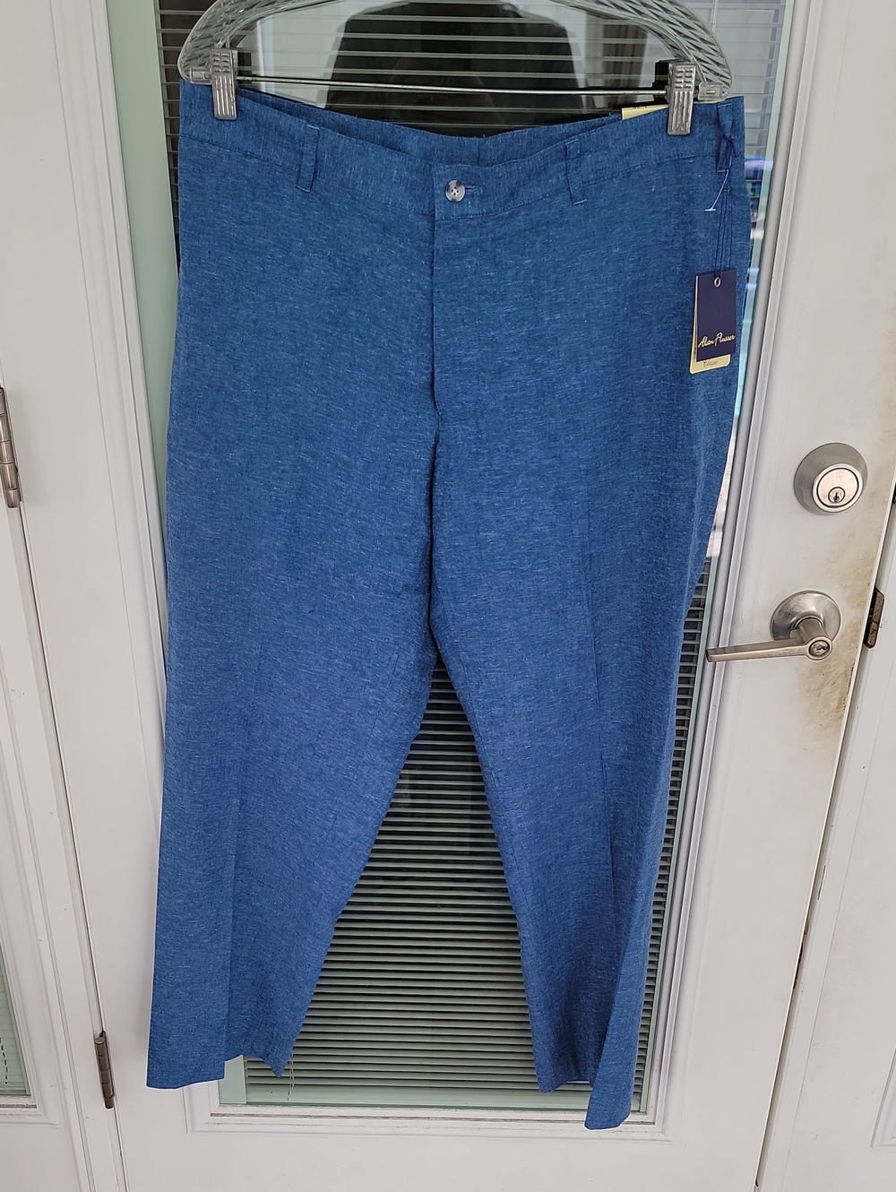 Alan Flusser Linen Blend Men's Trousers W36 L30
